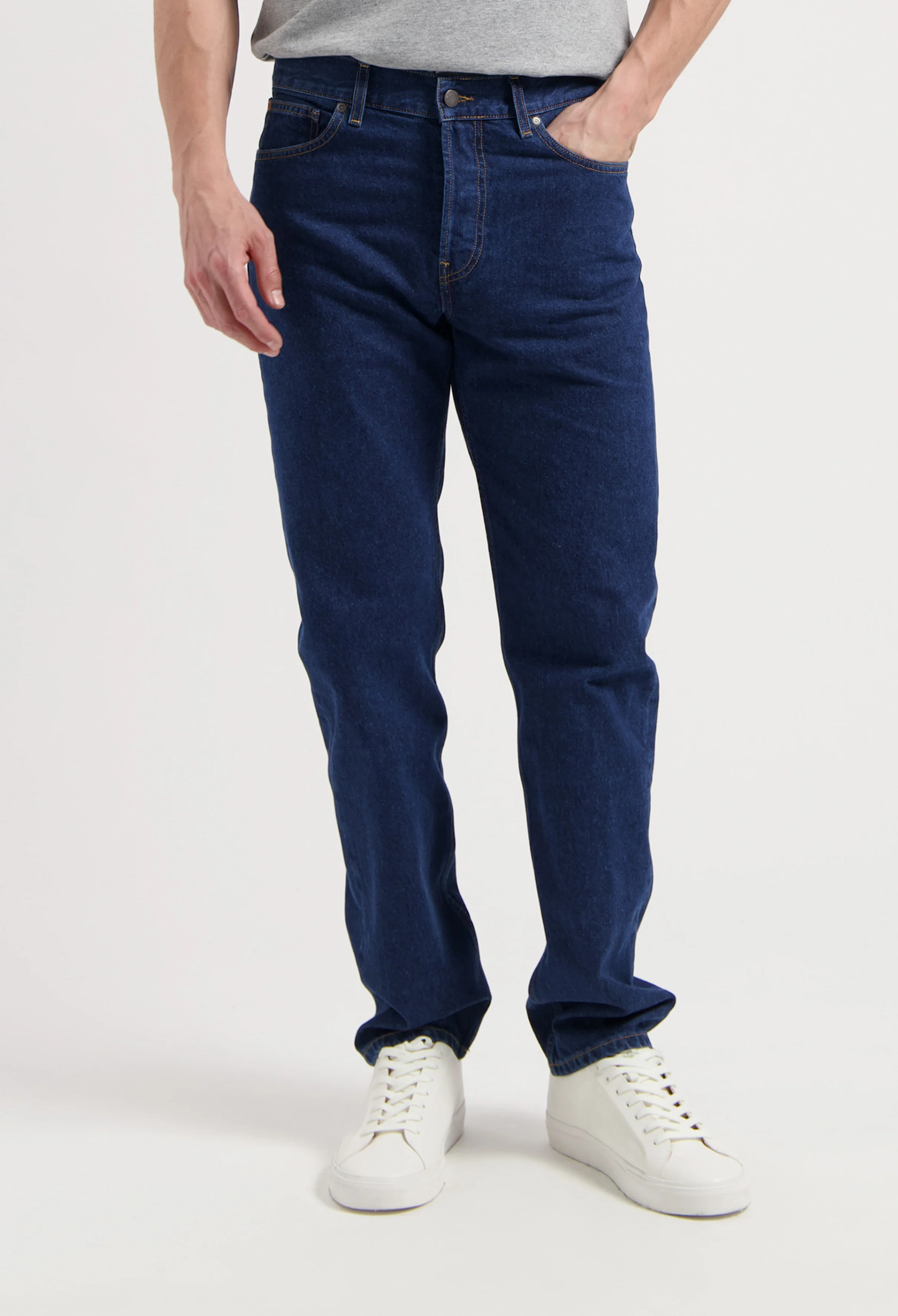 John Mid Straight - Stone Indigo - Image 4
